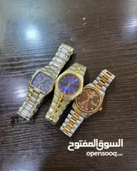  5 ساعات رجاليه مستعمله استعمال بسيط الساعه 15دينار بحاجة بطاريه