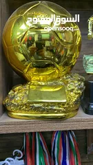  4 مجسم كرة قدم الذهبيه متوفر 3 مقاسات الوزن ثقيل والشكل مميز وفخم افضل الاسعار يوجد خدمة توصيل