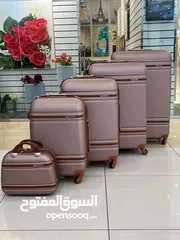  4 شنط سفر جودة عالية مجموعة 5 قطع