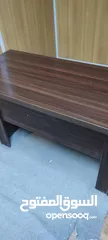  3 طاولة مكتب خشب الآتية الثقيل مع كرسي مكتب ورفوف بلاستيكية نوع الاصيل