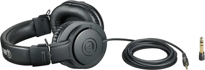  5 سماعة هدفون اصلي Audio-Technica ATH-M20x Headphones