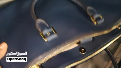  9 MICHAEL KORS Sutton Saffiano Leather Large Satchel Navy