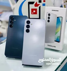  1 جهاز جديد بالكرتونة Samsung A16 رام 8 و 12 جيجا 128 و 256 مكفول سنة متوفر توصيل