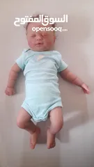  1 Full body silicone doll baby girl  doll 16 inch premature with hair.