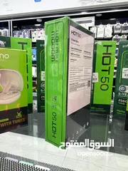  7 Infinix hot 50 ( 256GB / 6+6 RAM) جهاز انفنكس الجديد هوت 50 هدية مع كل جهاز سماعات بلوتوث من الشركة