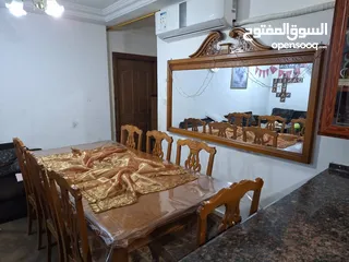  1 طقم سفره +8كراسي دنسوار فضيه