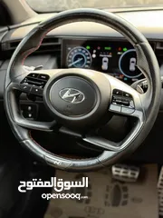  9 هونداي توسان NLine ترخيص 2022 محرك 1600 هايبرد plug in/يقطع على الشحنه 65 كيلو متر  271 حصان