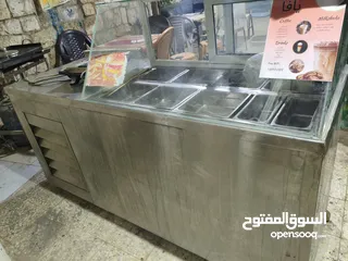  2 ثلاجة عرض سلطات للمطاعم شغالة مية بالمية