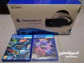  11 PLAYSTATION VR1 (Virtual Reality) نظارات VR1 بلاي ستيشن مع لعبتين مجانا