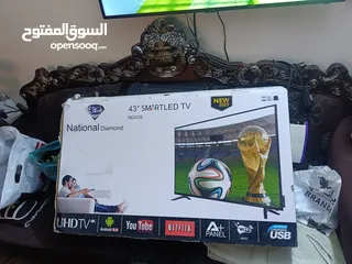  3 شاشات ناشونال دايموند سمارت 4kحجم 43 جديد