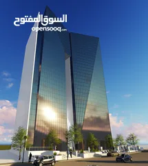  11 مكاتب للبيع في برج النبالي و الفارس  في الارسال سنتر بالقرب من برج عمار بمساحات تبدا من 45 متر مربع