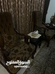 3 طقم كنب بني