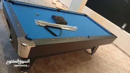  2 طاولة بلياردو خشب كامل مصنوعه بدل رخام ثقيله جدا جديد بالكرتونه عمليه جدا