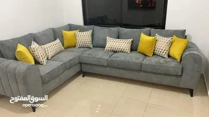  16 كورنرات أمريكي موديلات ايكيا بسعر الجملة فقط لدي مفروشات ماسة أسفنج دانلوب خشب سويد قماش تركي لينن