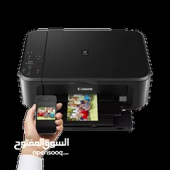 12 طابعة كانون طباعه بوظائف متعددة طباعة، نسخ، ومسح ضوئي Canon MG3640S Wifi InkJet