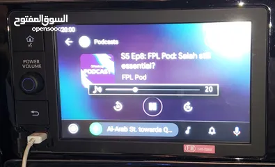 12 شاشة تويوتا هايلوكس اصليه جديده شركة وارد الشرق الأوسط مع فريم اصلي جديد, شاشة هايلوكس
