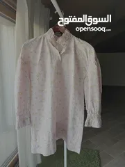  2 Pink floral Shirt Dress