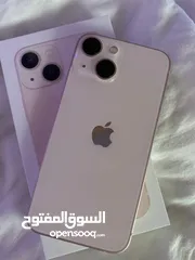  2 ايفون 13 وردي بحالة ممتازة جدا  iPhone 13