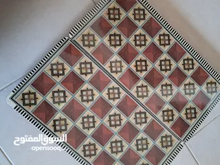  10 طاوله نرد مع احجاره خشب مقوى بسعر خيالي