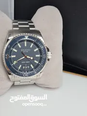  4 Original Gucci Dive 136203 Blue Silver-Tone Men’s Watch