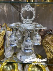  3 طقم زمزميات نحاس مينا