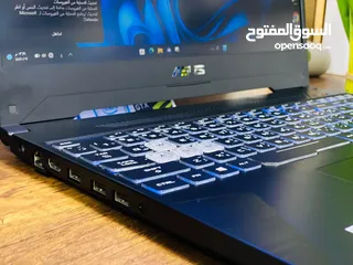  6 اسوس كور7_Hب 12 نواه بكرت شاشه نيفيديا GTX1650 4G شاشه 15.6 FHD 120HZ