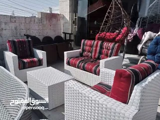  10 طقم راتان 5 مقاعد 125د شامل توصيل داخل عمان  يتوفر أطقم رتان سباعي  يتوفر جميع الالوان  راتان بيور