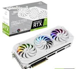  1 ASUS ROG STRIX NVIDIA GeForce RTXTM 3080 White OC Edition Gaming Graphics Card
