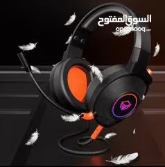  11 Meetion HP012 RGB 7.1 Virtual Surround Sound Gaming Headset USB سماعات جينمغ العاب