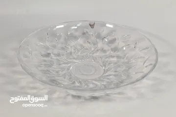  3 جاط ضيافة بيضاوي كريستال كبير 30.5 سم