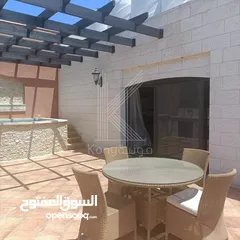  7 Furnished -Roof Floor Apartment For Rent In Amman- Dair Ghbar