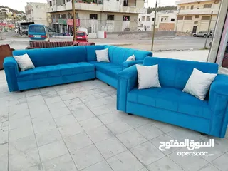  14 عرض خاص كورنر 9 مقاعد مع كنب مزدوجة + بفه + 7 مخدات