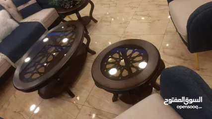  17 طاولات لغرف الضيوف خشب زان