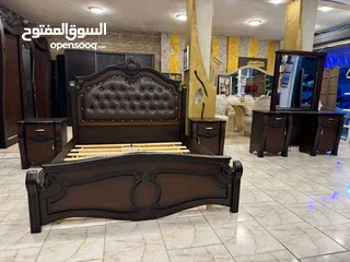  1 غرفة نوم ماستر فل كوالتي ثقيله جداً عمق 60-سم خشب لاتيه 18 أندونيسي ماركة الدب بالكامل محرفه زان ، (