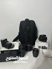  2 عدة تصوير سعر منافس احترافية بحال الجديد - canon 6D i - Canon m50 - lense 85 - lense 24/105 -Ronin s