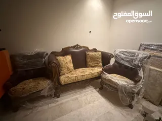  4 طقم اثاث غرفة صالون اشلي بحالة جيدة للبيع