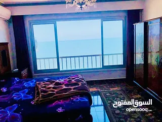  3 شقة مصيفية فندقية خالد بن الوليد اول صف مكيفة بالكامل وبها انترنت