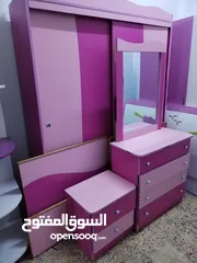  1 غرفة نوم بناتية بسعر حررررق استعمال خفيف خشب لاتيه أقرء الوصف