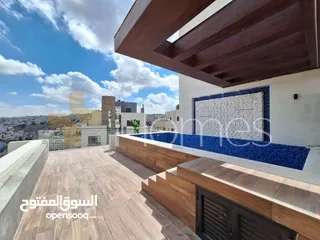  2 روف طابقي مع ترس للبيع في عبدون بمساحة اجمالية 450م