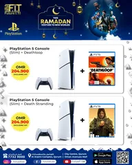  2 Sony ps5 slim  1TB COMBO OFFER