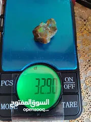  6 حجركريم اوبال ملتي كلر ناري Opal gemstone