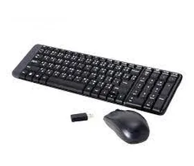  2 لوحة مفاتيح logitech  وماوس لاسلكي MK220