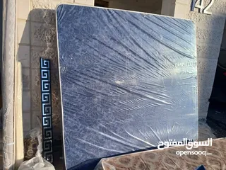  2 فرشات مفرد ومجوز ضغط عالي وكفاله خطيه 8سنوات