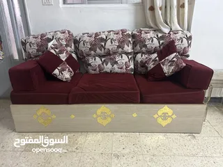  1 طقم جلوس 12 مقعد الجميع صناديق تخزين مع ديكور شاشة حائط