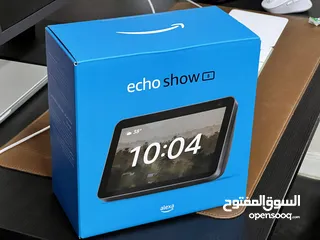  1 Alexa echo show 8 inch 2nd gen , brand new, speaks Arabic and English إلكسا