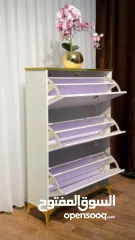  2 خزانة الأحذية الملكية – لمسة فخامة تغيّر مدخل بيتك بالكامل  مش مجرد خزانة... هاي قطعة ديكور راقية