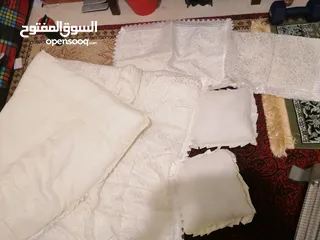  7 لحاف نوعيه يثقيله و فخمه صيفي مع وجوه مخدات و مخدات صغار عدد2