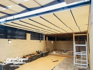  3 مظلات - اشرعه - لكسان - حداده عامه - اسوار - مظلات قوسيه - بيرجولا - شماسي - سواتر جانبيه