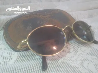  1 Authentic Vintage Original Police 2275 Oval Golden Metal Sunglasses