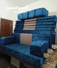  30 فراش عربي  جديد تفصيل 6 فرشات و6 مراكي و6 مساند اسفنج سكني ضغط 14 فقط